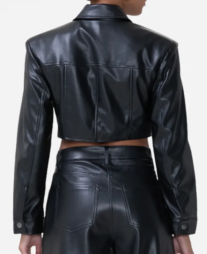 Trisha Mann Beyond The Gates 2025 Black Real Leather Jacket