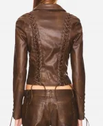 Trisha Mann Beyond The Gates 2025 Leather Lace-Up Jacket