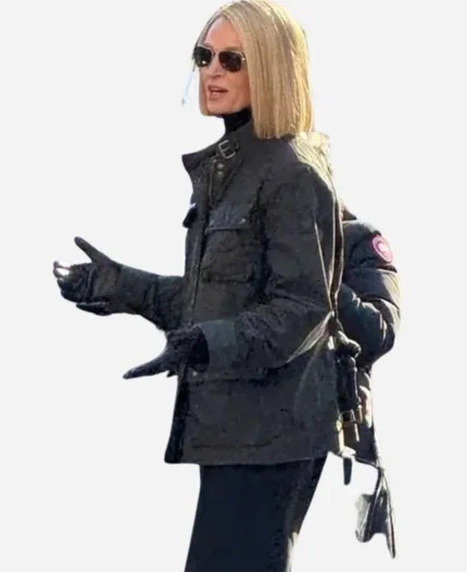 Uma Thurman Dexter Resurrection Grey Jacket