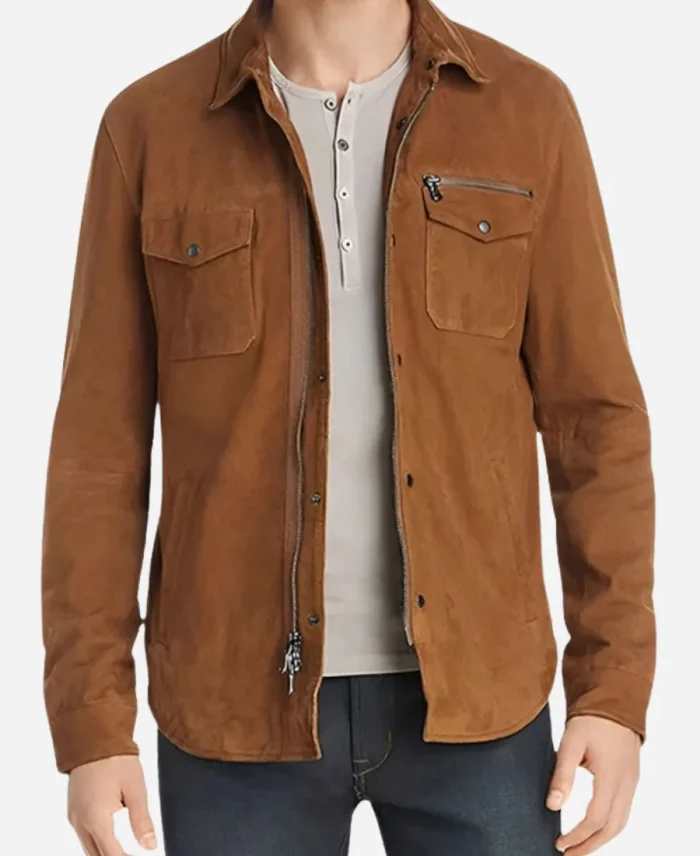 Vince Vaughn Nonnas 2025 Brown Jacket