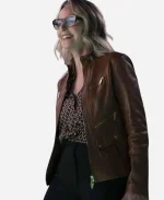 Winnie Landell Hacks S04 Brown Leather Jacket