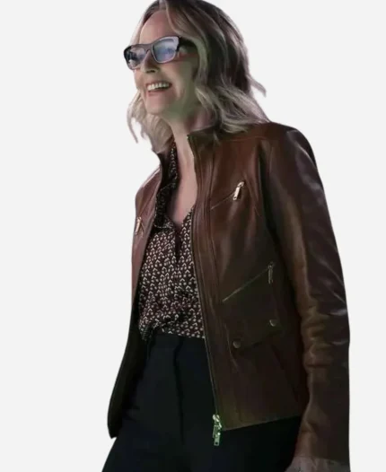 Winnie Landell Hacks S04 Brown Leather Jacket