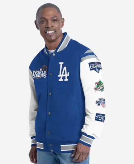 World Series Dodgers G-III Royal Recruit Commemorative Varsity Jacket