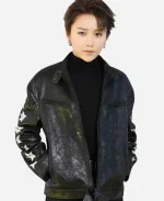 iHeartRadio Music Awards 2024 Xin Liu Stars Black Leather Jacket