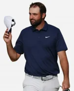 153rd Open Championship Scottie Scheffler Nike Golf Blue Polo T-shirt