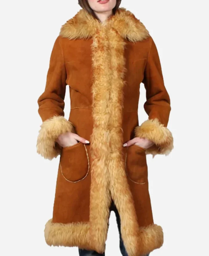 70s True Vintage Brown Penny Lane Shearling Coat