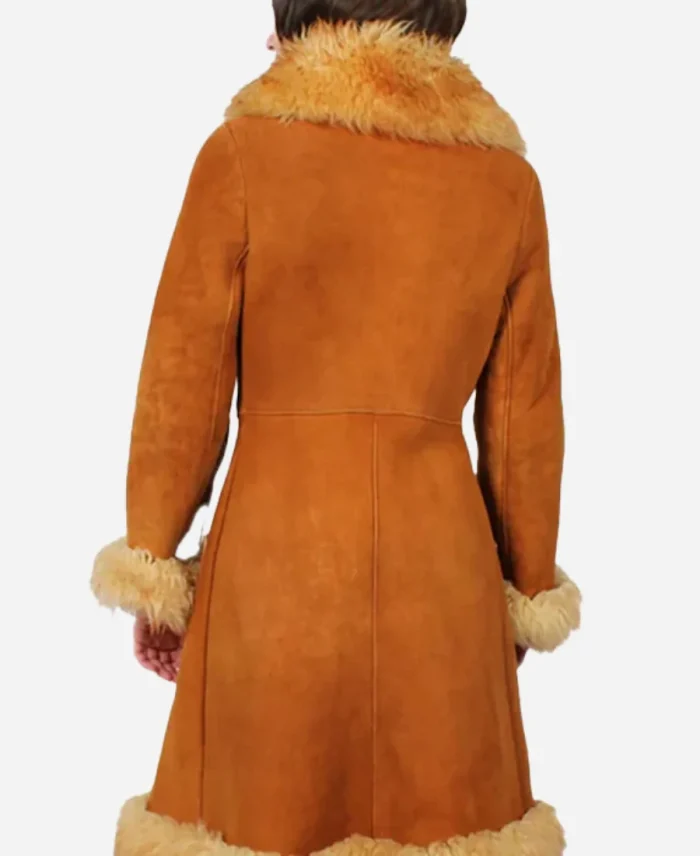 70s True Vintage Brown Penny Lane Shearling Coat For Unisex