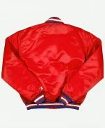 76ers Philadelphia Sixers Vintage Red Varsity Starter Jacket