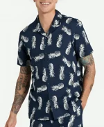 90 Day Hunt for Love S01 Cole Navy Pineapple Print Shirt