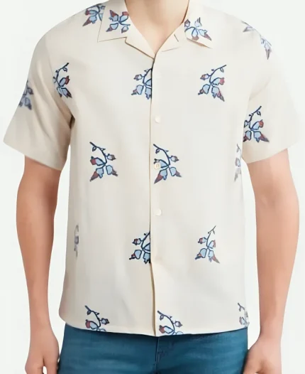 Access Hollywood 2025 Scott Evans Floral Print Camp Shirt