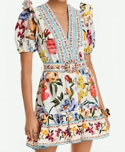 Access Hollywood Debbie Matenopoulos Floral Print Mini Dress For Women