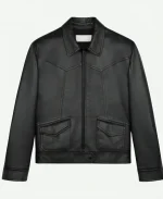 Adam Levine 2025 E! News Black Leather Jacket For Sale