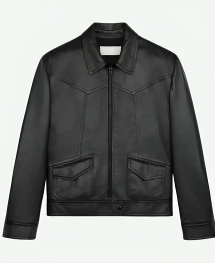Adam Levine 2025 E! News Black Leather Jacket For Sale