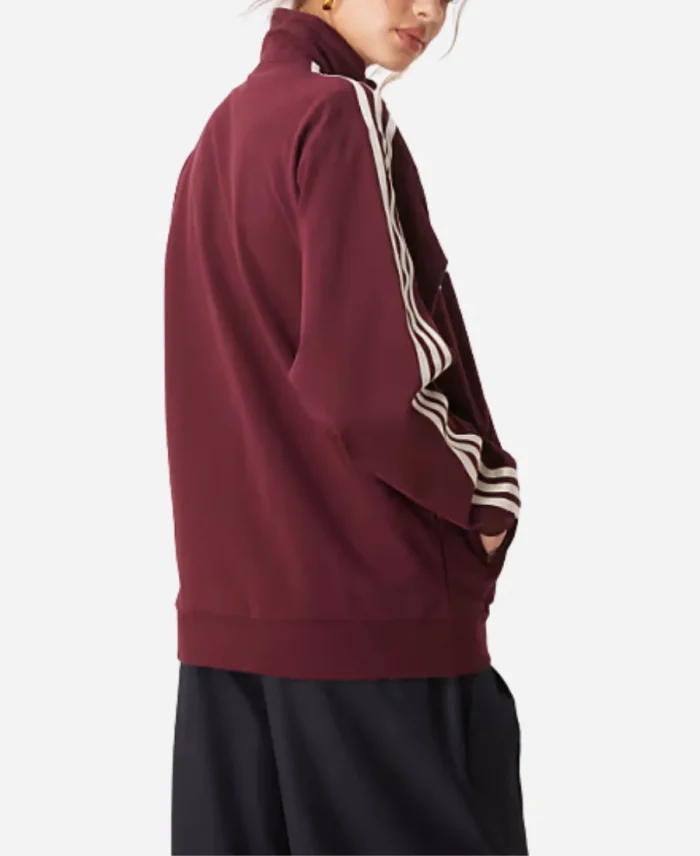 Adidas Retro Track Burgundy Jacket For Unisex