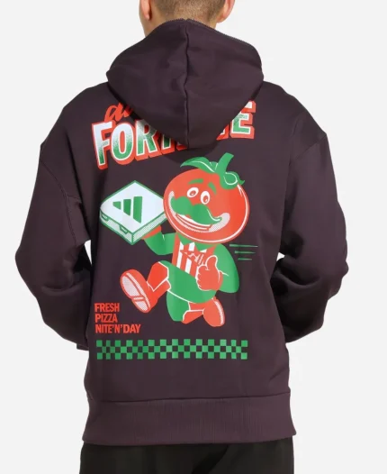  Adidas x Fortnite Zip Purple Pullover Hoodie For Sale
