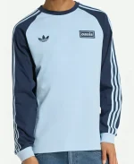 Adidas x Oasis Tour 3-Stripes Long Sleeves Blue T-shirt