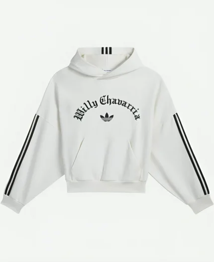 Adidas x Willy Chavarria Heavyweight Pullover White Hoodie