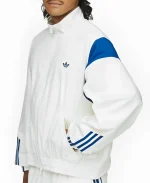 Adidas x Willy Chavarria Poplin White Track Jacket For Men
