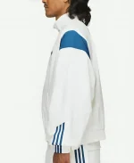Adidas x Willy Chavarria Poplin White Track Jacket Sleeves