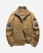 Air Force Pilot Retro MA1 Baseball Shearling Jacket
