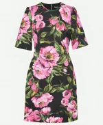 Alyssa Farah Griffin The View Black Floral Print Dress