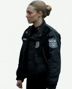 Amanda Seyfried Long Bright River 2025 Mickey Black Bomber Jacket