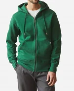 American Giant Green Zip Hoodie