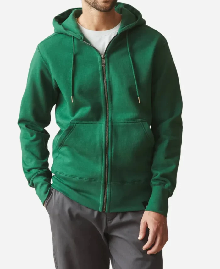 American Giant Green Zip Hoodie
