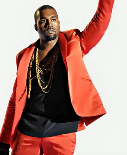 American Rapper Kanye Red Suit For Sale