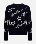 Americas Sweethearts Dallas Cowboys Cheerleaders Season 02 Blue Cowboys Cursive Star Sweater