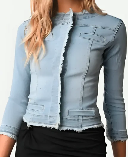 Amna Al Qubaisi F1 The Academy Embellished Denim Jacket