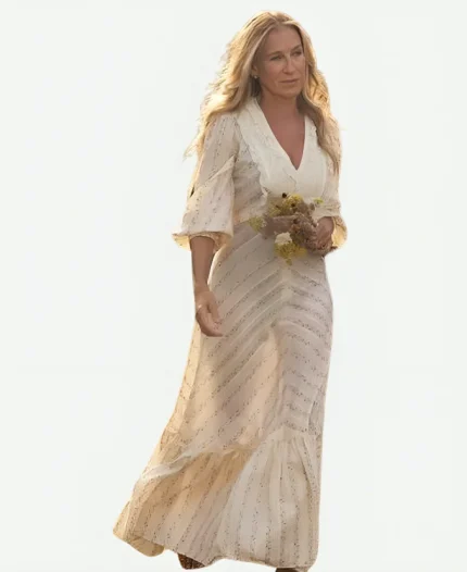 And Just Like That S03 Carrie Bradshaw Floral Print Dress