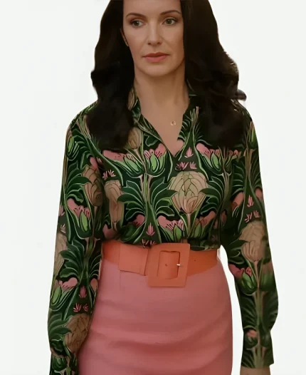 And Just Like That S03 Kristin Davis Printed Blouse