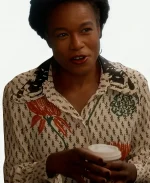 And Just Like That S03 Quincy Tyler Floral Printed Shirt