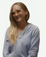 And Just Like That S03 Sarah Jessica Parker Blue V-Neck Sweatshirt