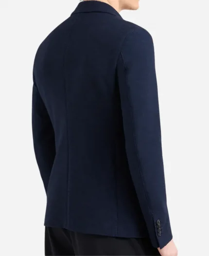 Andrew Tate Blue Wool Blazer