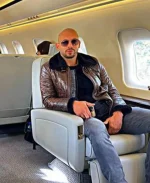 Andrew Tate Brown Leather Jacket