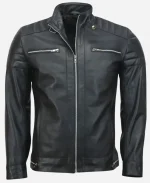 Andrew Tate Cafe Racer Black Jacket