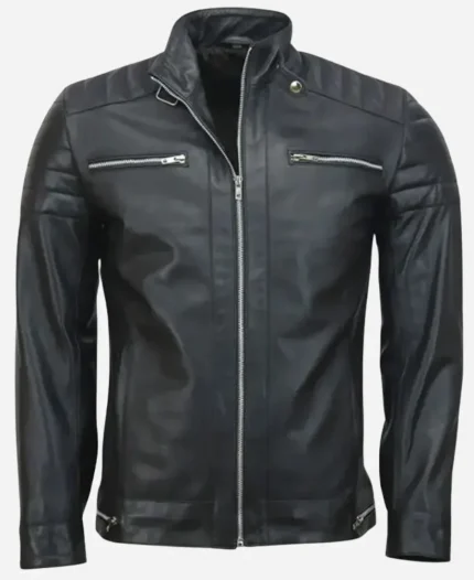 Andrew Tate Cafe Racer Black Jacket