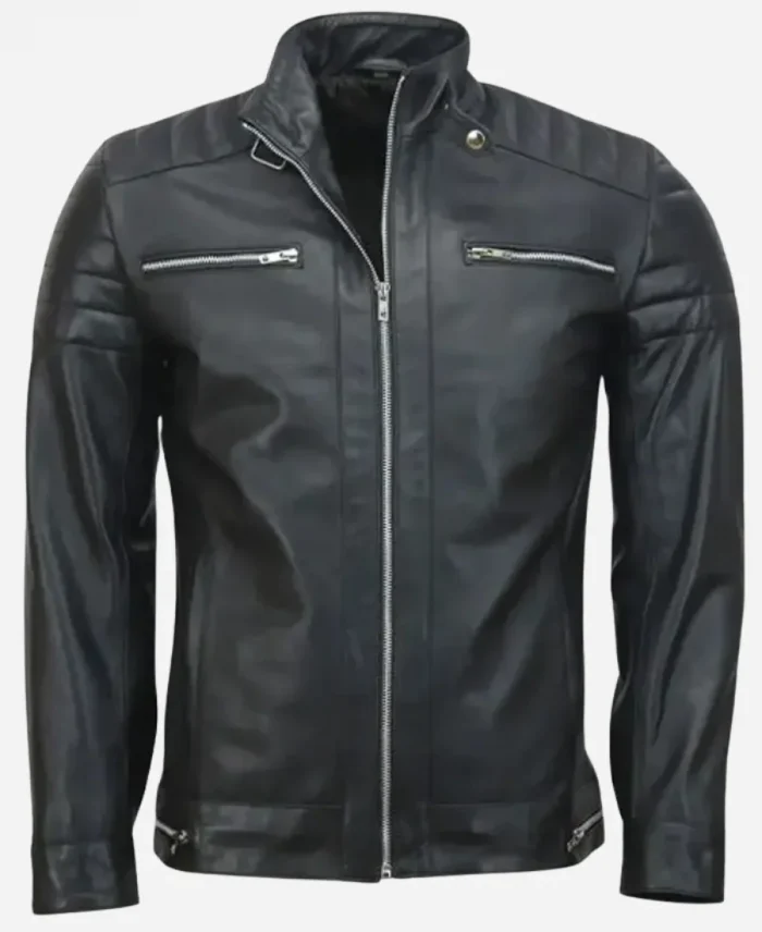 Andrew Tate Cafe Racer Black Jacket