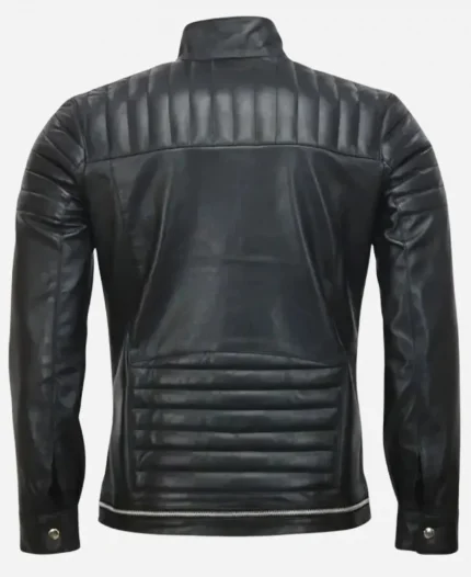 Andrew Tate Cafe Racer Black Leather Jacket