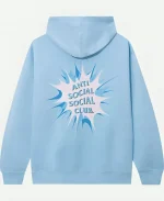Anti Social Social Club Hoodie Blue For Unisex