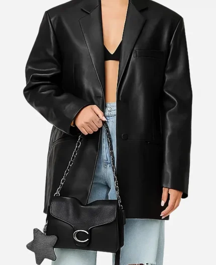Antonia Gentry Leather Blazer
