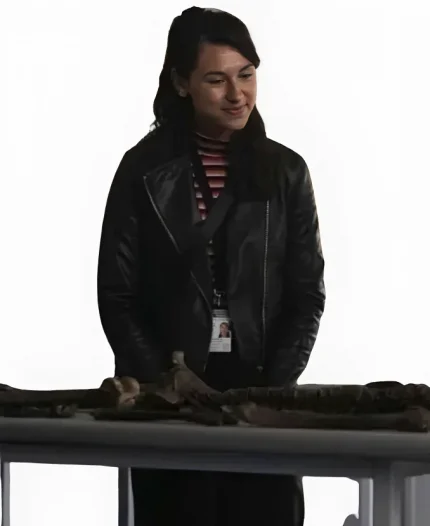 Art Detectives Nina Singh Black Leather Jacket