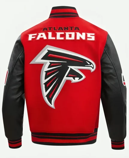 Atlanta Falcons Varsity Red Jacket For Unisex