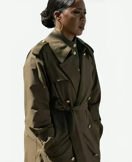 Ayanna Bell Law and Order Organized Crime S05 Green Coat
