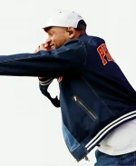 Based on a True Story Tour Will Smith Blue Bomber Jacket
