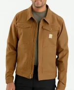 Ben Barnes THE INSTITUTE Season 01 Tim Jamieson Brown Jacket