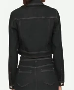 Beyond the Gates Ashley Morgan Black Cropped Denim Jacket