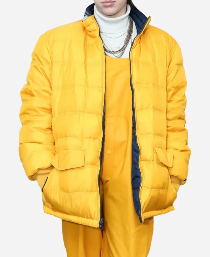 Billie Eilish Yellow Puffer Jacket